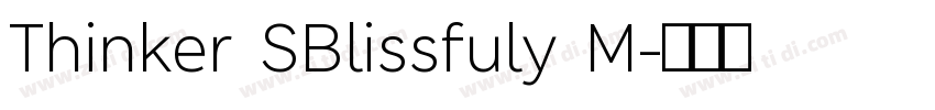 Thinker SBlissfuly M字体转换